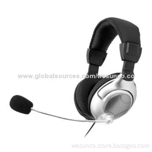 Fashionable PC Headphones with Mic, 56dB Mic Sensitivity